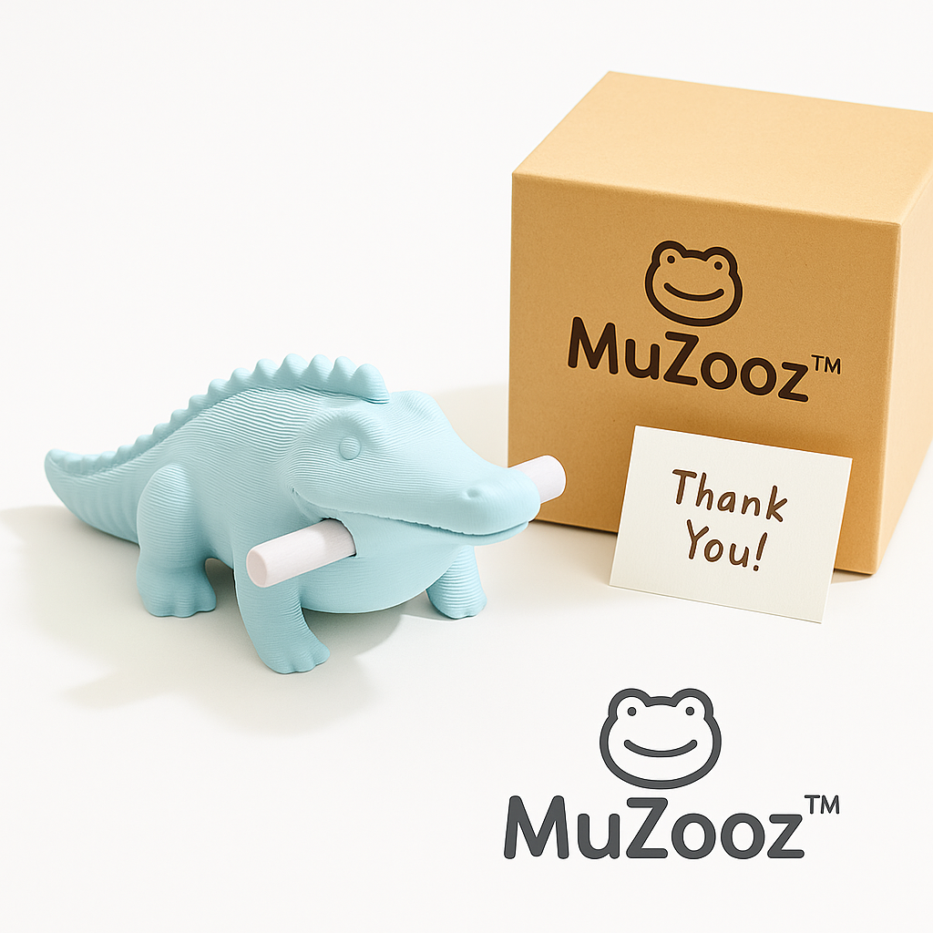 MuZooz™ Alligator Guiro – 3D Printed Musical Animal