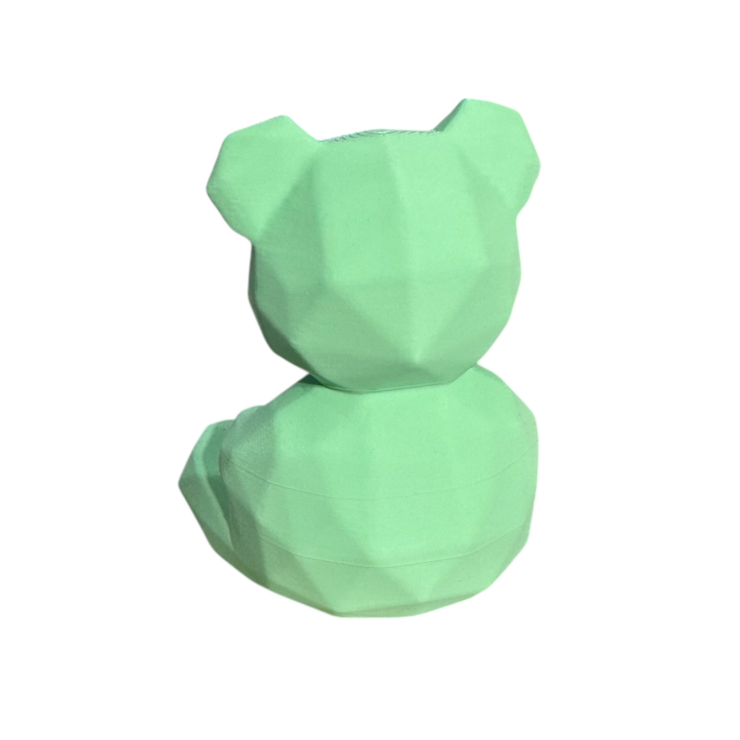 3D Printed Bear Shaker – Mint Green | Handcrafted Musical Instrument Toy by MuZooz™