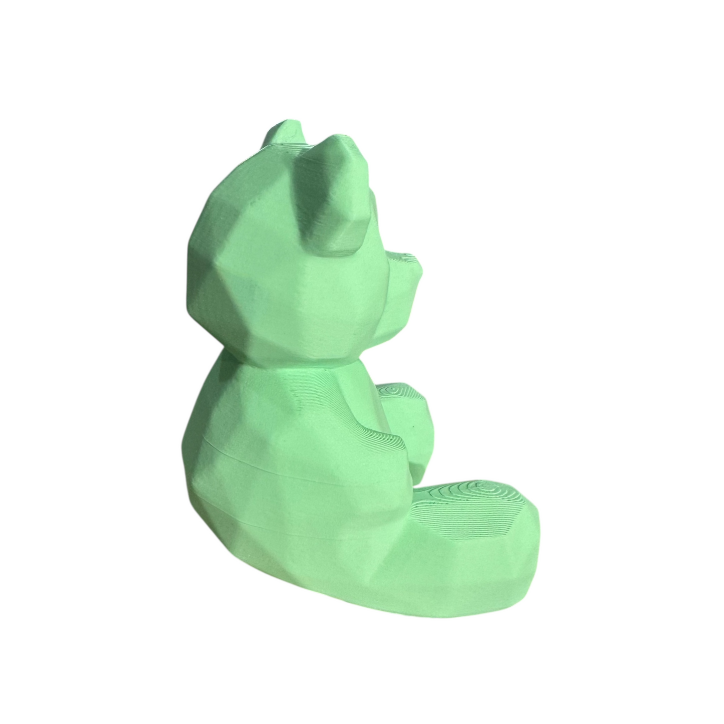 3D Printed Bear Shaker – Mint Green | Handcrafted Musical Instrument Toy by MuZooz™