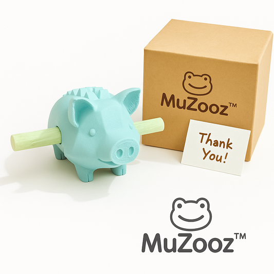 MuZooz™ Pig Guiro – 3D Printed Musical Animal