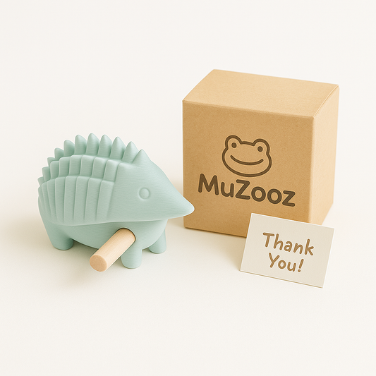 MuZooz™ Hedgehog Guiro – 3D Printed Musical Animal